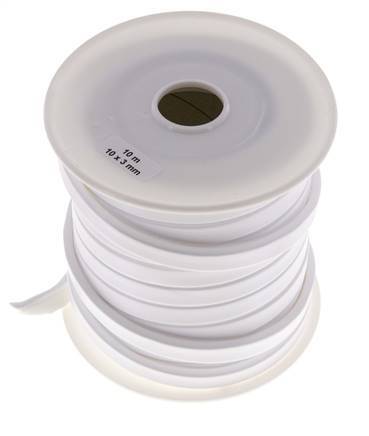 10x3 mm Cinta de sellado facial de PTFE 10 m