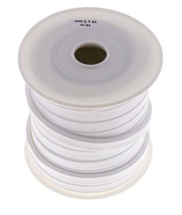 10x3 mm Cinta de sellado facial de PTFE 10 m