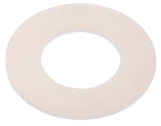 Sello de brida de silicona DN 32 hasta PN 40 certificado por la FDA CFR-21 [2 piezas]