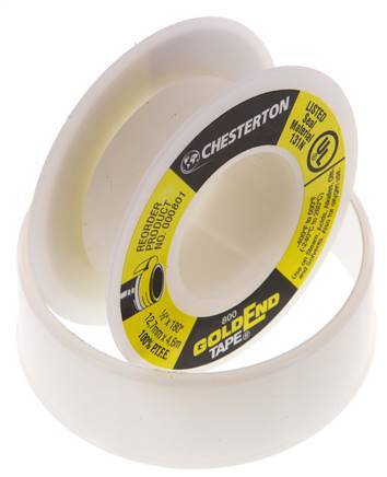 Cinta de sellado de roscas PTFE de muy alta densidad 4,6m