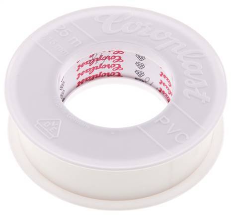 Cinta aislante eléctrica probada por VDE 25mm/25m Blanco