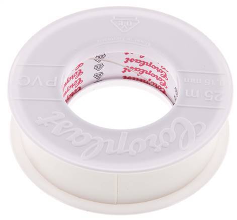 Cinta aislante eléctrica probada por VDE 25mm/25m Blanco
