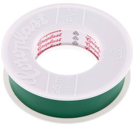 Cinta aislante eléctrica probada por VDE 25mm/25m Verde