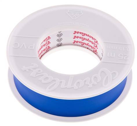 Cinta aislante eléctrica probada por VDE 25mm/25m Azul