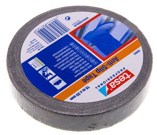Cinta adhesiva antideslizante 25mm/15m Negro