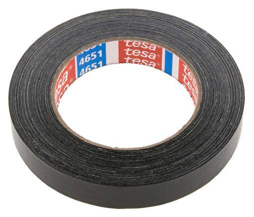 Cinta adhesiva industrial 19mm/25m Negro