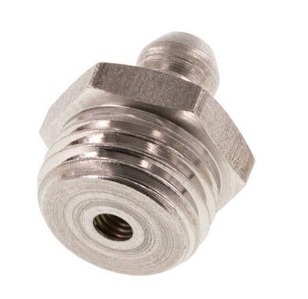Engrasador hidráulico recto acero inoxidable R 1/4 pulgadas DIN 71412