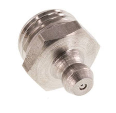 Engrasador hidráulico recto acero inoxidable R 1/4 pulgadas DIN 71412
