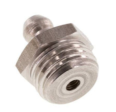 Engrasador hidráulico recto acero inoxidable R 1/4 pulgadas DIN 71412