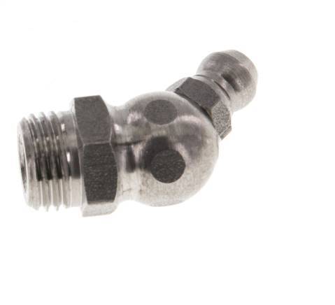 Engrasador hidráulico acodado Acero inoxidable M10x1 DIN 71412