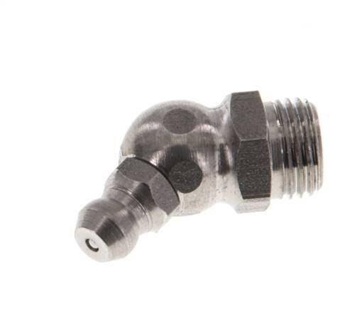 Engrasador hidráulico acodado Acero inoxidable M10x1 DIN 71412