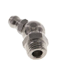 Engrasador hidráulico acodado Acero inoxidable M10x1 DIN 71412