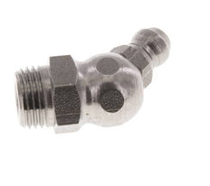 Engrasador hidráulico acodado Acero inoxidable R 1/8 pulgadas DIN 71412
