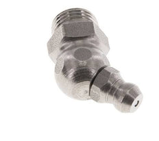 Engrasador hidráulico acodado Acero inoxidable R 1/8 pulgadas DIN 71412