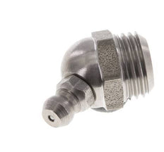 Engrasador hidráulico acodado Acero inoxidable R 1/4 pulgadas DIN 71412