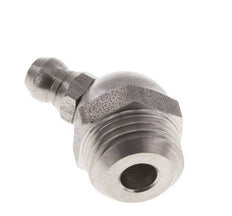 Engrasador hidráulico acodado Acero inoxidable R 1/4 pulgadas DIN 71412