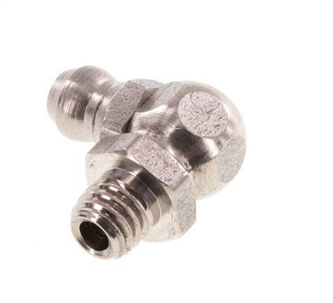 Engrasador hidráulico en ángulo recto Acero inoxidable M6x1 DIN 71412
