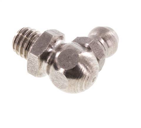 Engrasador hidráulico en ángulo recto Acero inoxidable M6x1 DIN 71412