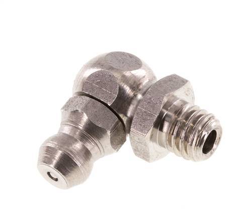 Engrasador hidráulico en ángulo recto Acero inoxidable M6x1 DIN 71412