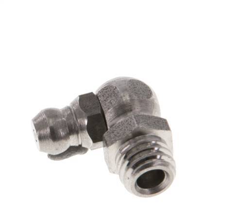 Engrasador hidráulico en ángulo recto Acero inoxidable M8x1,25 DIN 71412