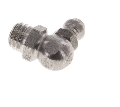 Engrasador hidráulico en ángulo recto Acero inoxidable M8x1,25 DIN 71412