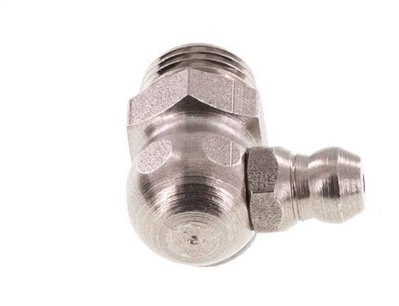 Engrasador hidráulico en ángulo recto Acero inoxidable M10x1 DIN 71412