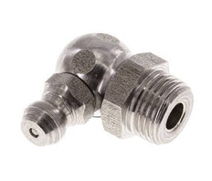 Engrasador hidráulico en ángulo recto Acero inoxidable R 1/8 pulgadas DIN 71412