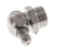 Engrasador hidráulico en ángulo recto Acero inoxidable R 1/4 pulgadas DIN 71412
