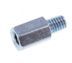 Prolongación de la boquilla de engrase M6x1 de acero macho/hembra 16mm [2 piezas]