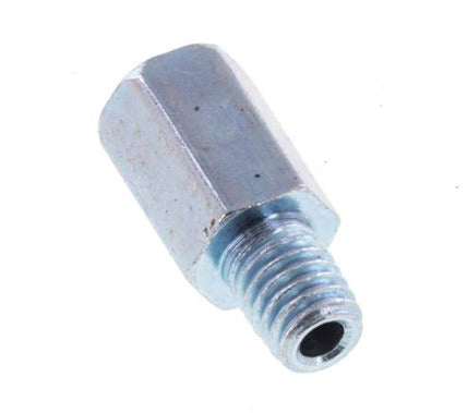 Prolongación de la boquilla de engrase M6x1 de acero macho/hembra 16mm [2 piezas]