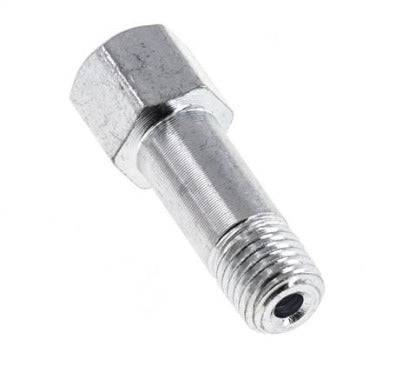 Extensión de la boquilla de engrase M8x1 de acero macho/hembra 28mm