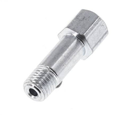 Extensión de la boquilla de engrase M8x1 de acero macho/hembra 28mm