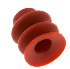 Ventosa de Fuelle Silicona Roja 30mm Recorrido 13mm