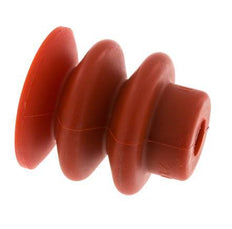 Ventosa de Fuelle Silicona Roja 30mm Recorrido 13mm