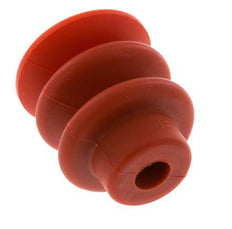 Ventosa de Fuelle Silicona Roja 30mm Recorrido 13mm