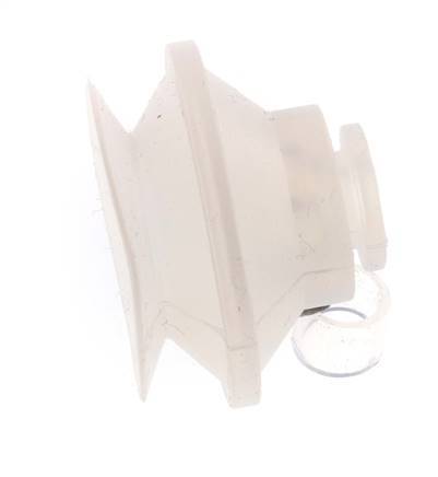 Ventosa de Fuelle 32mm Silicona Transparente Recorrido 9mm