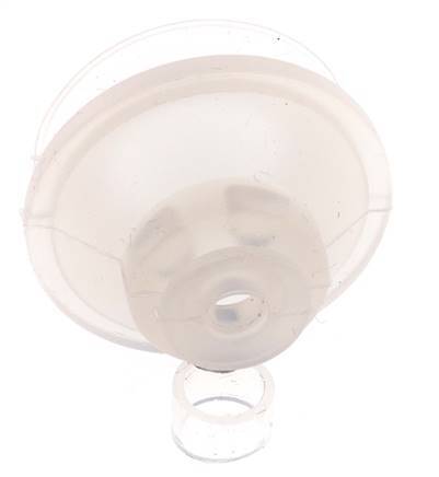 Ventosa de Fuelle 32mm Silicona Transparente Recorrido 9mm