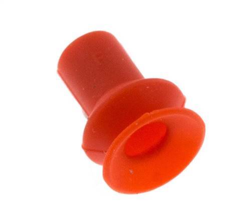Ventosa de Fuelle 9mm Silicona Roja Recorrido 3.5mm