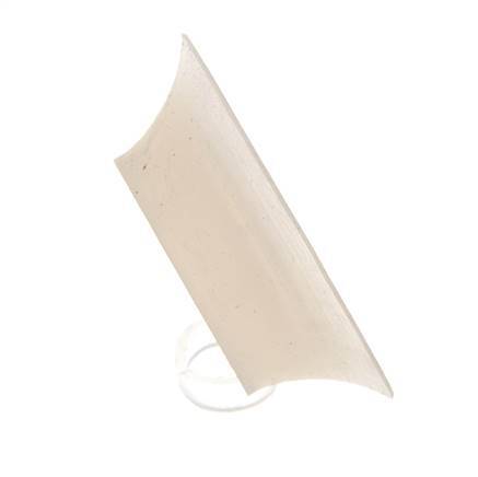 Ventosa Plana Silicona Transparente 40mm G 1/8 pulgadas Hembra Recorrido 3mm con Labios finos