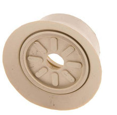 Ventosa Plana NR Beige 70mm G 1/4 pulgadas Hembra Recorrido 6mm con labios finos