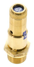 G Válvula de seguridad preajustada de latón de 3/4'' 0,2 bar (2,9 psi) DN 10