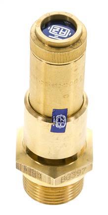 G Válvula de seguridad preajustada de latón de 3/4'' 0,5 bar (7,25 psi) DN 10