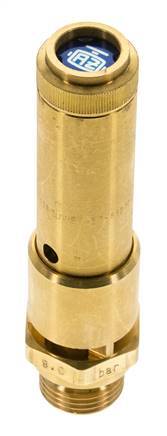 G Válvula de seguridad preajustada de latón de 1/2'' 10 bar (145.04 psi) DN 10