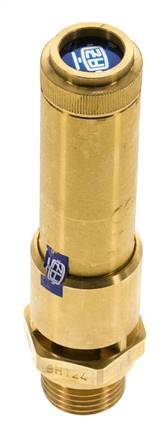 G Válvula de seguridad preajustada de latón de 1/2'' 15,7 bar (227,71 psi) DN 10