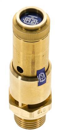 G Válvula de seguridad preajustada de latón de 1/2'' 1,5 bar (21,76 psi) DN 10