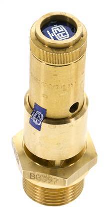 G Válvula de seguridad preajustada de latón de 3/4'' 1,8 bar (26,11 psi) DN 10