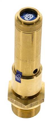 G Válvula de seguridad preajustada de latón de 3/4'' 20 bar (290,08 psi) DN 10