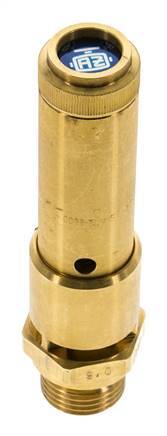 G Válvula de seguridad preajustada de latón de 1/2'' 21 bar (304,58 psi) DN 10