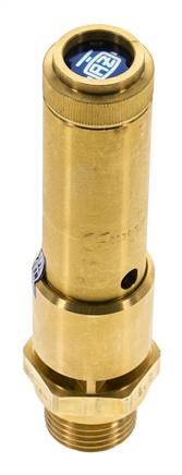 G Válvula de seguridad preajustada de latón de 1/2'' 29 bar (420,62 psi) DN 10