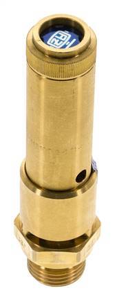 G Válvula de seguridad preajustada de latón de 1/2'' 33 bar (478,63 psi) DN 10
